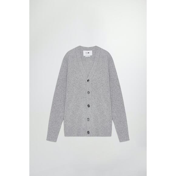 NN07 Bjorn 6333 Wool Cardigan light gray - Picture 2 of 11